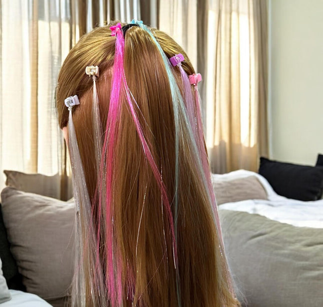 30 Pincitas con Extenciones Colores $3.3 c/u