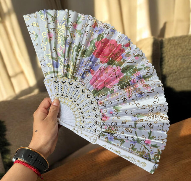 12 Abanicos Colores Decorados $15. c/u