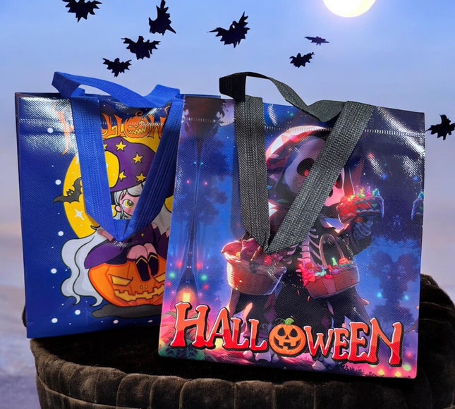 12 Bolsas Halloween Plastificadas $5.9 c/u