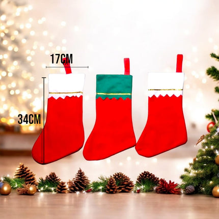 12 Botas Navideñas Decoradas $9.9 c/u