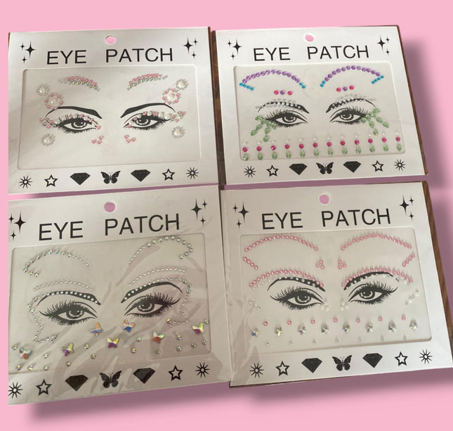 12 Pedreria para ojos Halloween $10.8 c/u