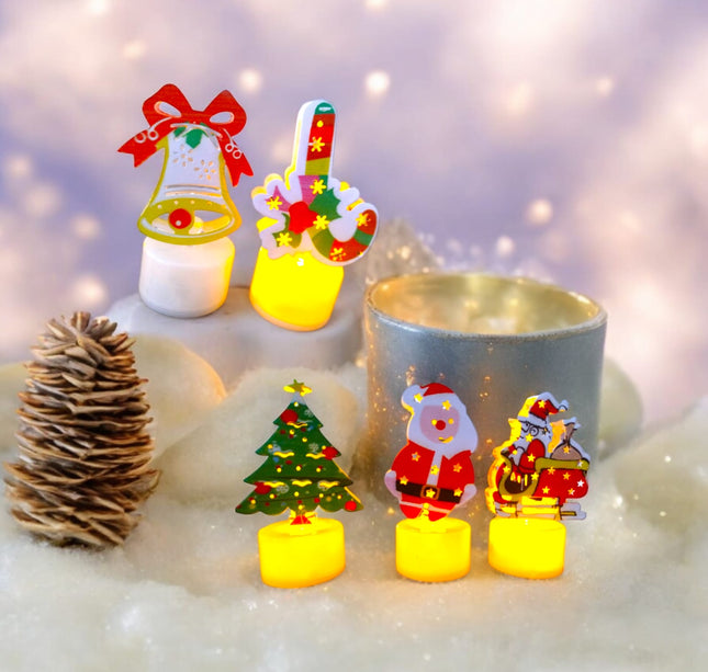 12 Velas Adorno Navideño $10 c/u