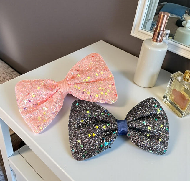 12 Moños Destellos Diamantados Colores $6.5 c/u