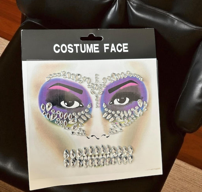 12 Sets  Rostro Pedreria Catrinas Halloween $16 c/u