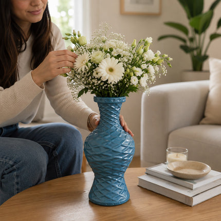 Exclusivo Tienda en linea 💥💎Florero de Plastico Azul