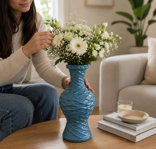 Exclusivo Tienda en linea 💥💎Florero de Plastico Azul