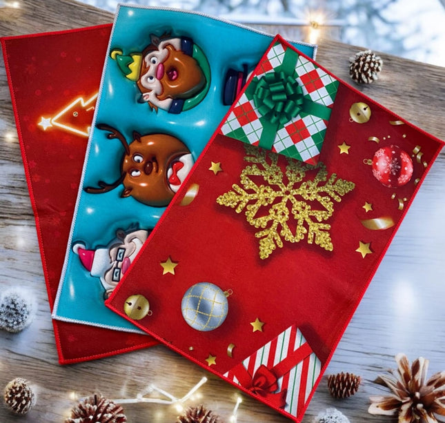 6 Tapetes Navideños con costuras $29 c/u