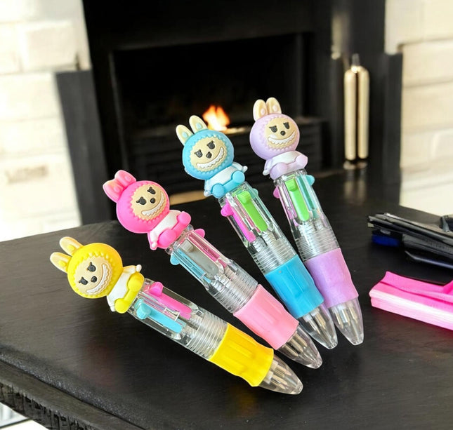 36 Lapiceros Multitintas Labubus Ch $8 c/u