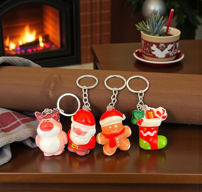 12 Squishie Llavero Navideño Ch $9.37 c/u