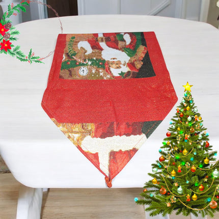 3 Camino de Mesa Santa Navidad 32 cm x 180 cm $65 c/u