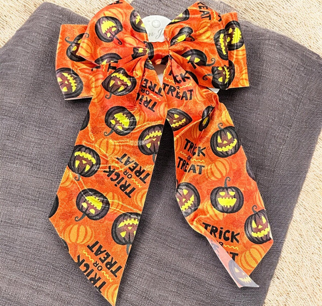 12 Moños Halloween Estampados $6.75 c/u