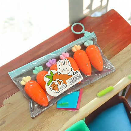 6 Sets 6 Marcatextos Zanahoria $31 c/u