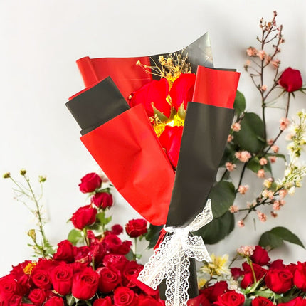 3 Regalo Flores en Bolsa Decoradas $59 c/u