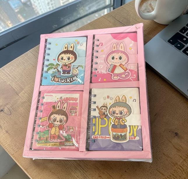 24 Libretas 3D Sanrio/Sticht/Capibara/Labubu $11 c/u