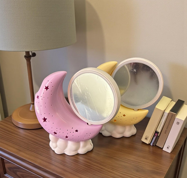 Lampara Luna con Espejo Aumento Luz