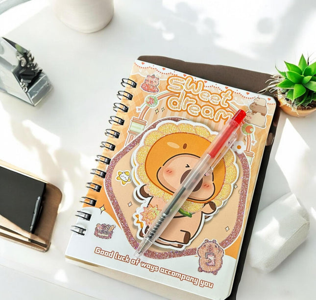 12 Libretas Capibara 3D con Lapicero $7 c/u