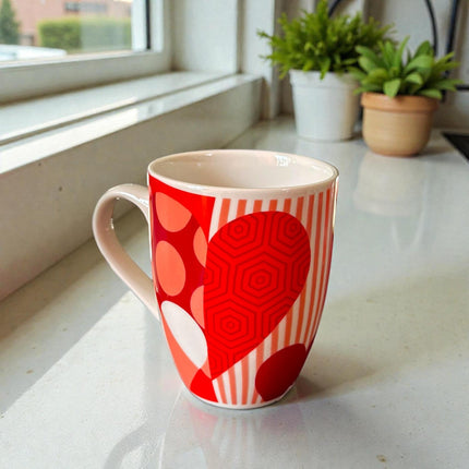 3 Taza Ceramica Amor Corazones $29 c/u