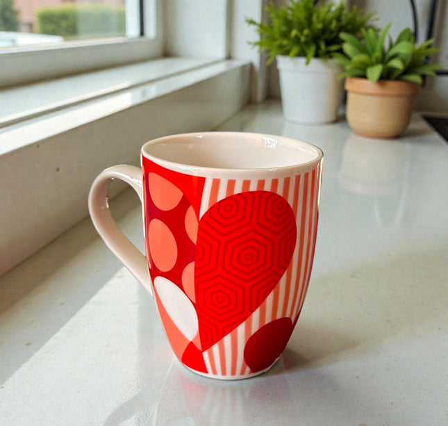 3 Taza San Valentin Ceramica Amor Corazones $29 c/u