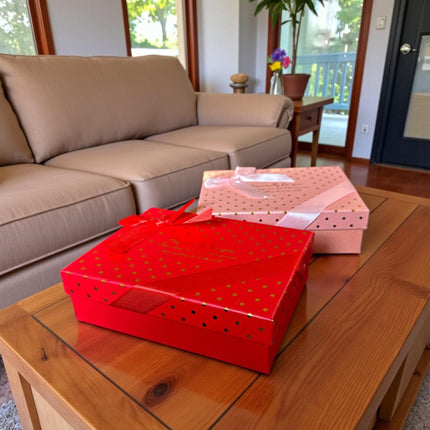 Caja de Regalo Con 6 Rosas de Jabón y Osito "Te Amo"