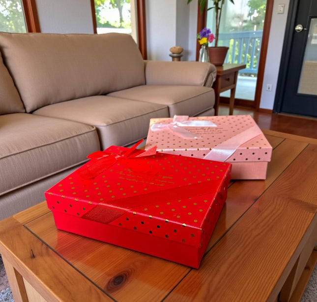 Caja de Regalo Con 6 Rosas de Jabón y Osito "Te Amo"