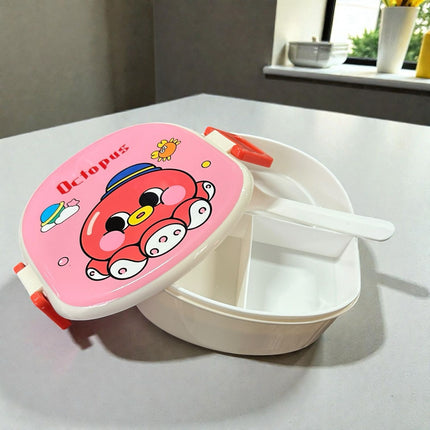 Exclusivo Tienda en linea 💥💎Lonchera Dos Niveles Infantil con Estampado y Cuchara incluida