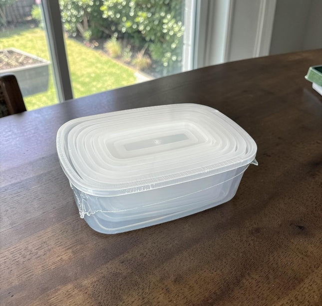 Set de 6 Toppers Diferentes Tamaños con Tapa Blanca