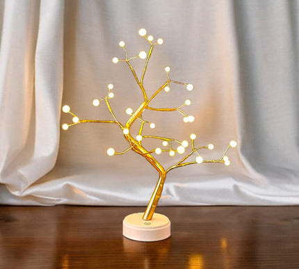 Arbol Led Decorativo Perlas Escritorio