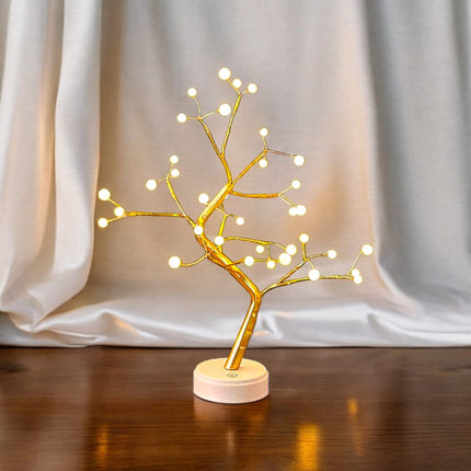 Arbol Led Decorativo Perlas Escritorio