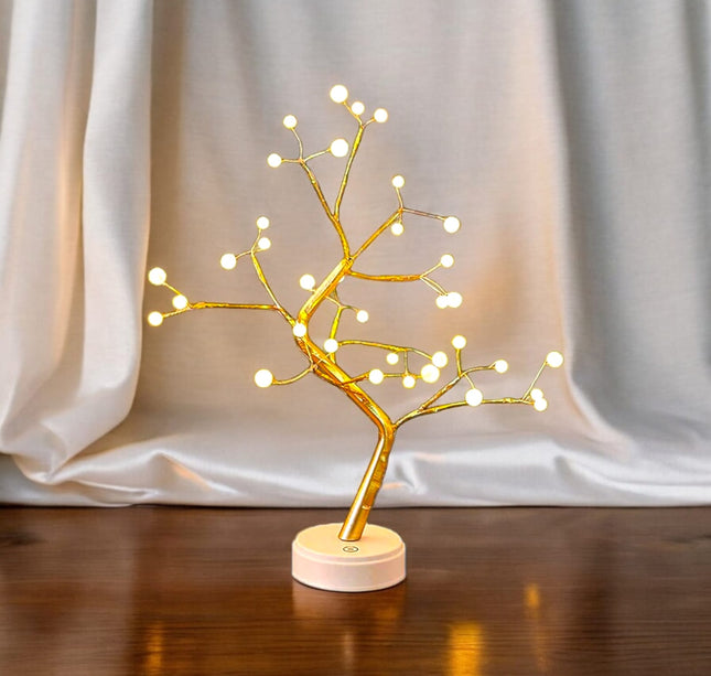 Arbol Led Decorativo Perlas Escritorio