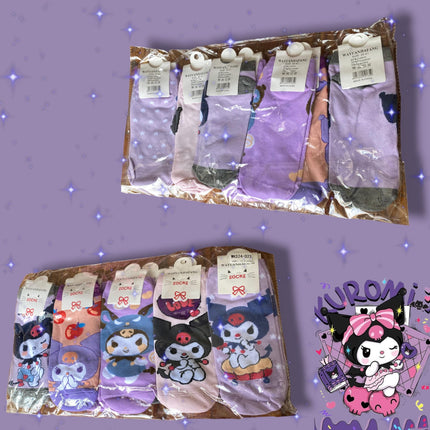 12 Calcetas diseños Kuromi $11 c/u