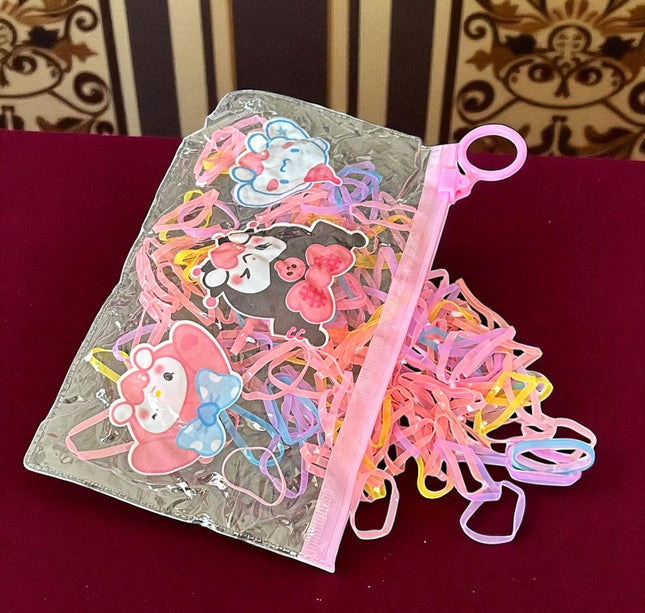 12 Bolsas Sanrio Resellables con Ligas para el cabello $6 c/u
