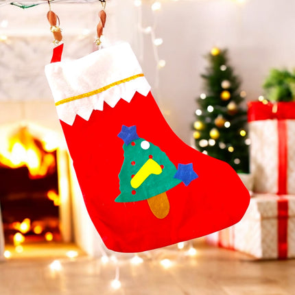 12 Botas Navideñas Decoradas $9.9 c/u