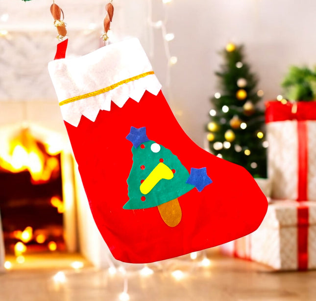 12 Botas Navideñas Decoradas $9.9 c/u