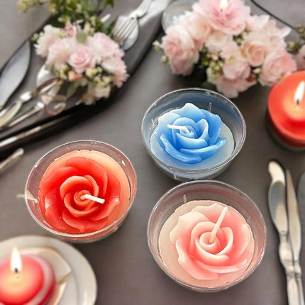 3 Sets 6 Velas Rosas de Colores $65 c/u