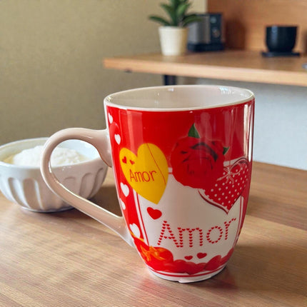 3 Taza Amor Rosa $29 c/u