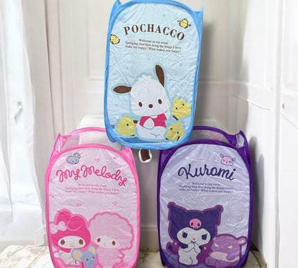 5 Cestos plegable para ropa Sanrio $35 c/u