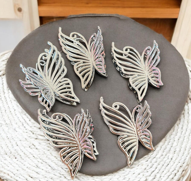 12 Pinzas Premium Mariposa Satinada $13 c/u