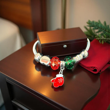 12 Pulseras Pandora Navideña Plateada $7.5 c/u