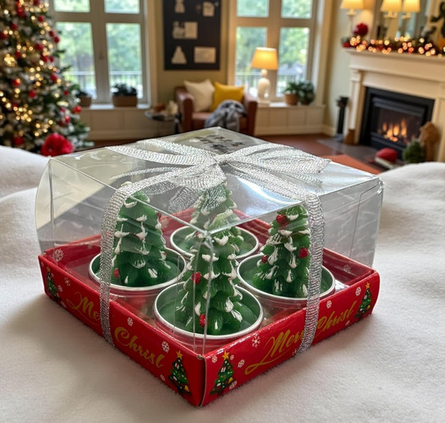 Sets 4 Velas Navideñas