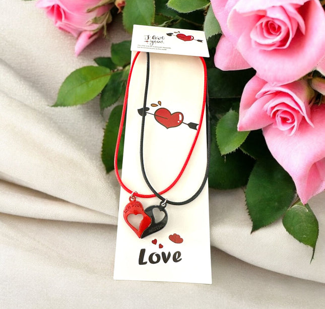 12 Set Collar Dúo "Love You" Corazón $15 c/u