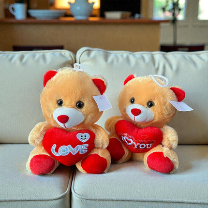 3 Oso de Peluche con Corazoncito Rosa/Rojo/Café/Beige $69 c/u