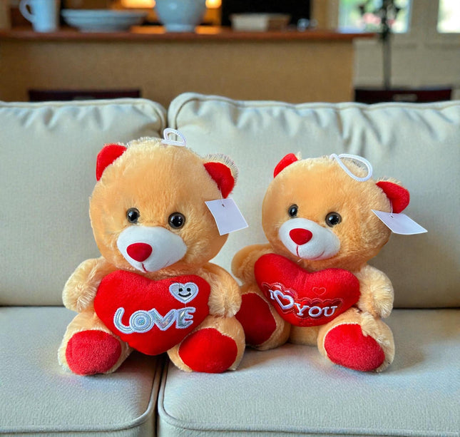 3 Oso de Peluche con Corazoncito Rosa/Rojo/Café/Beige $69 c/u