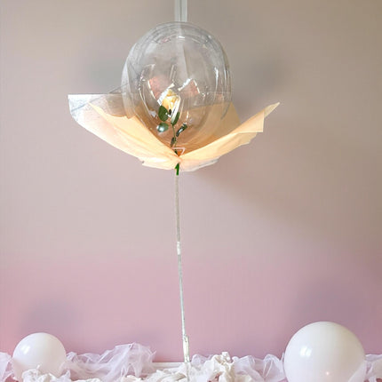 Globo Burbuja con Rosa y Luz