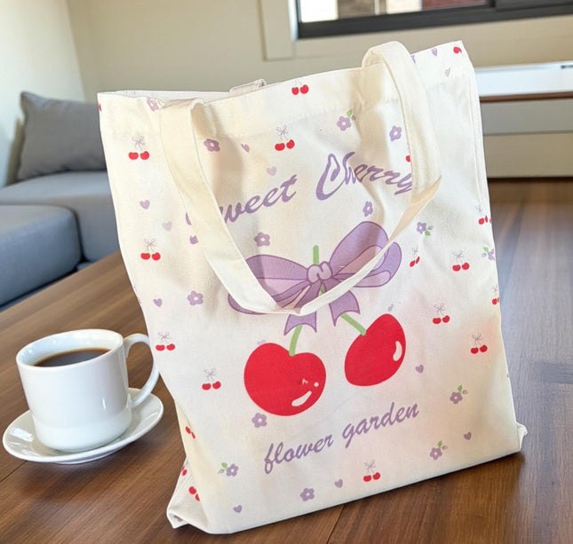 6 Bolsa Tipo Totte Cherrys $29 c/u
