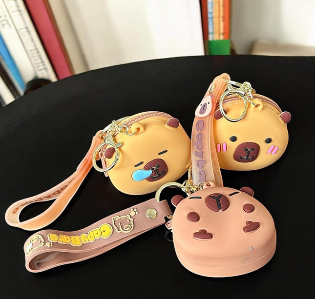 6 Monederos LLaveros Capíbaras $29 c/u