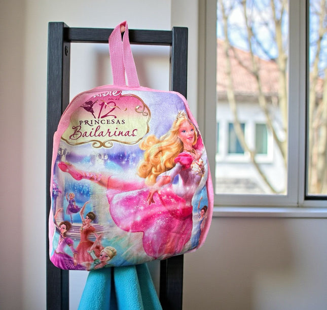 Mochila Barbie de Peluche con Tirantes Ajustables