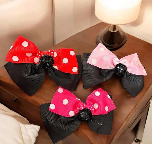 12 Moños Dobles Minnie Puntos $6.5 c/u