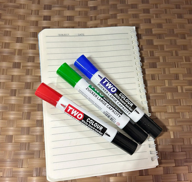 Exclusivo Tienda en linea 💥💎Set de 3 Plumones Rojo, Negro y Verde Duos