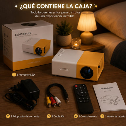 Proyector Led Con Control, diferentes Colores