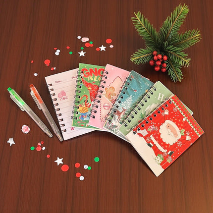 12 Libretitas Navideñas Santa con Lapicero $5.9 c/u